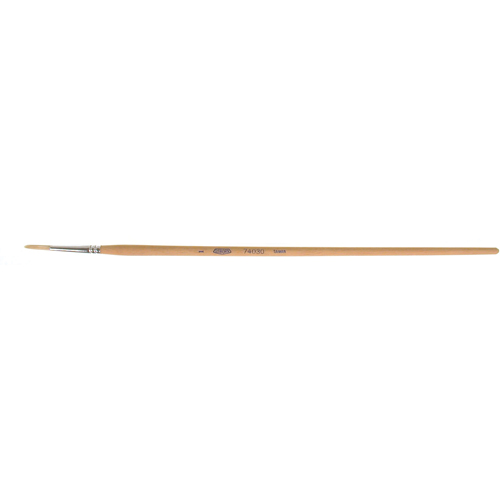 Pinceau de forme ronde en soies blanches pures pour marquage, Largeur de la brosse de 9/64", Soie blanche, Manche &agrave; Bois Southpoint Industrial Supply