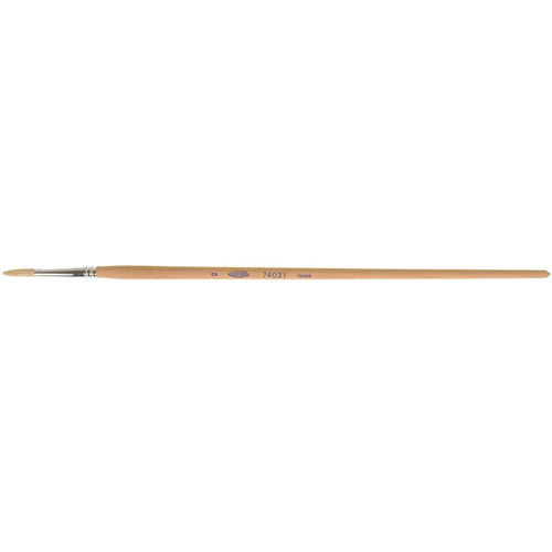 Pinceau de forme ronde en soies blanches pures pour marquage, Largeur de la brosse de 5/32", Soie blanche, Manche &agrave; Bois Southpoint Industrial Supply