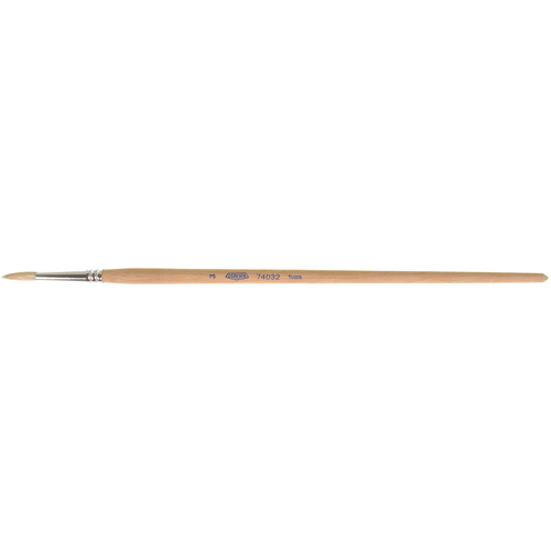 Pinceau de forme ronde en soies blanches pures pour marquage, Largeur de la brosse de 3/16", Soie blanche, Manche &agrave; Bois Southpoint Industrial Supply