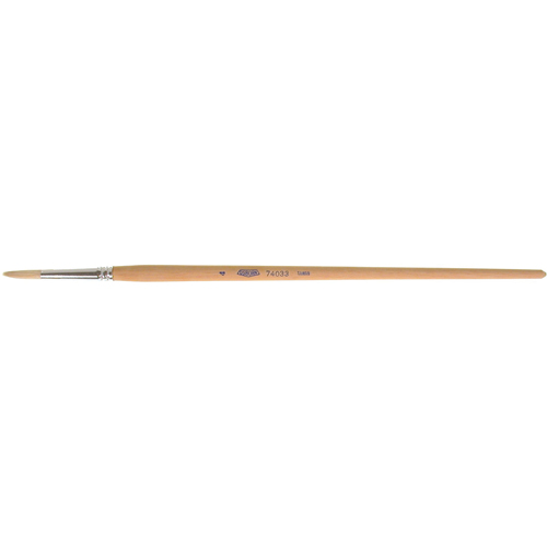 Pure White Bristle Round Marking Paint Brush, 7/32" Brush Width, White China, Wood Handle Southpoint Industrial Supply