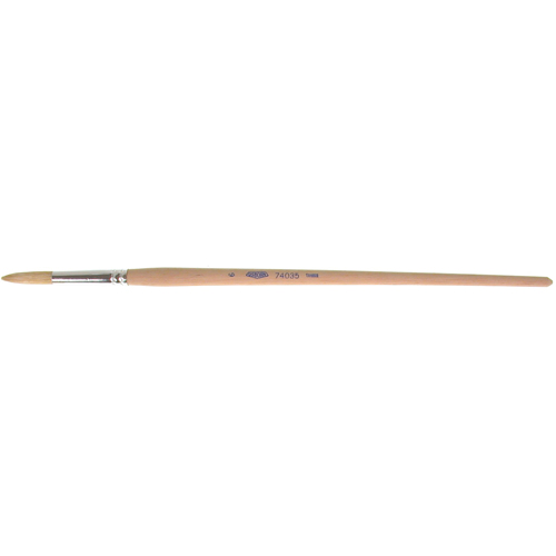 Pure White Bristle Round Marking Paint Brush, 9/32" Brush Width, White China, Wood Handle Southpoint Industrial Supply