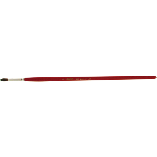 Round Marking Paint Brush, 3/16" Brush Width, Camel Hair, Wood Handle Southpoint Industrial Supply