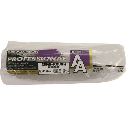 Professional AA Synthetic Paint Roller Cover, 19 mm (3/4") Nap, 240 mm (9-1/2") L Southpoint Industrial Supply