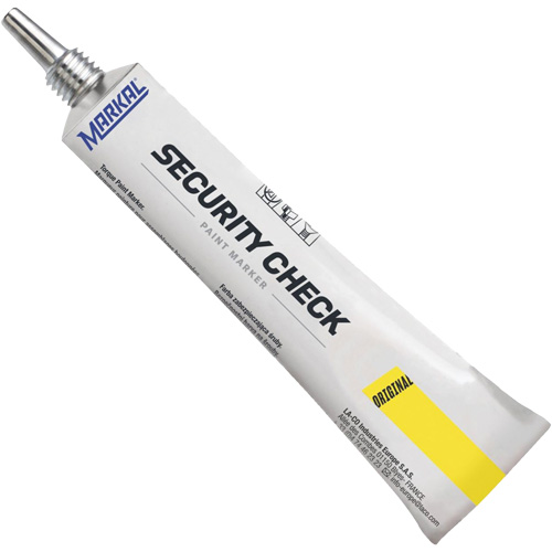 Marqueur de peinture de contr&ocirc;le de s&eacute;curit&eacute;, 1,7 oz, Tube, Jaune Southpoint Industrial Supply