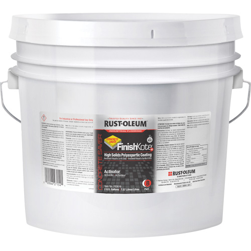 Concrete Saver&reg; FinishKote 80 High Solids Polyaspartic Floor Coating Part B, Pail, Clear/Tint Base Southpoint Industrial Supply