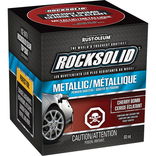 RockSolid&reg; Metallic Powder Additive, 60 mL, Bottle, Cherry Bomb Southpoint Industrial Supply