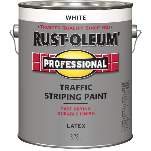 Peinture pour traçage de lignes de circulation, Blanc, 3,78 L, Cruche Southpoint Industrial Supply