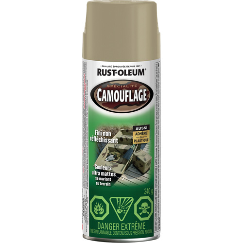 Specialty Camouflage Paint, Aerosol Can, Khaki Southpoint Industrial Supply