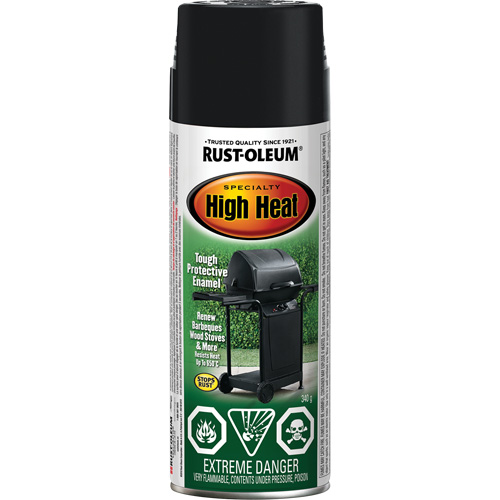 Specialty High Heat Enamel Spray Paint, Aerosol Can, Black Southpoint Industrial Supply