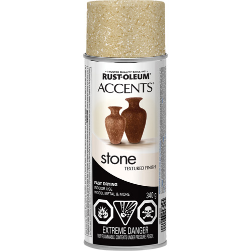 Accents&reg; Stone Creations Spray Paint, Aerosol Can, Bleached Stone Southpoint Industrial Supply