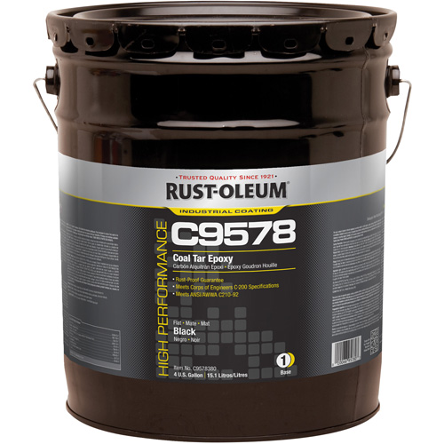 C9578 System Coal Tar High Solids Epoxy, 4 gal., Pail Southpoint Industrial Supply