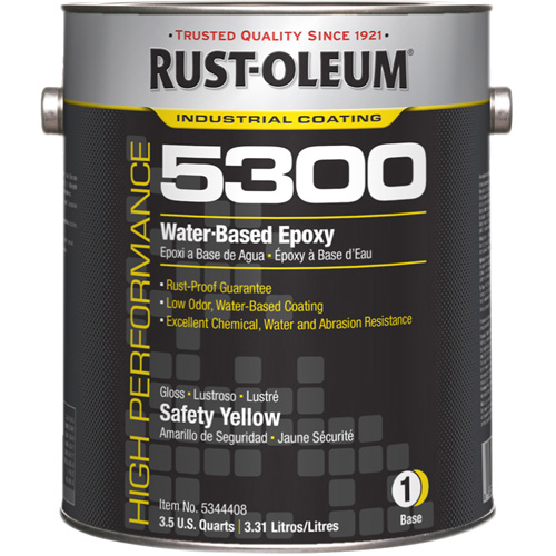 High Performance 5300 System Water-Based Epoxy Colour Base, 116 oz., Gallon, Yellow Southpoint Industrial Supply