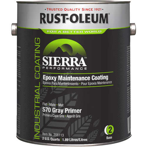 Appr&ecirc;t acrylique &eacute;poxydique &agrave; base d'eau Sierra Performance S70/S71, Gallon, Gris Southpoint Industrial Supply