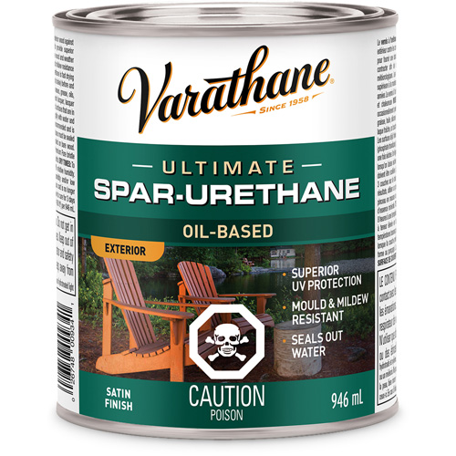 Rev&ecirc;tement &agrave; fini diamant pour bois Varathane, 946 ml, Transparent, Satin Southpoint Industrial Supply