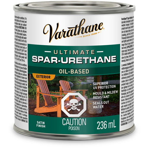 Varathane&reg; Diamond Outdoor Wood Finish, 236 ml, Clear, Satin Southpoint Industrial Supply