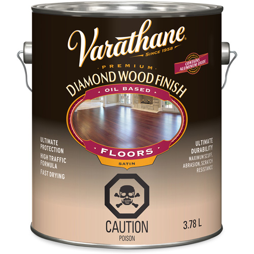 Enduit pour plancher &agrave; fini diamant pour bois Varathane, 3,78 L, Transparent, Satin Southpoint Industrial Supply