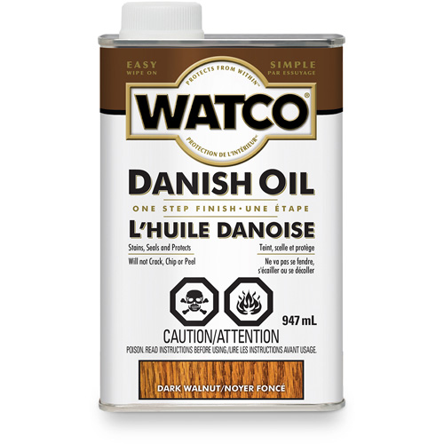 Watco&reg; Danish Oil, 947 ml, Dark Walnut, Transparent Southpoint Industrial Supply