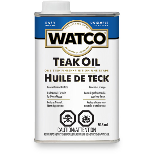 Huile de teck Watco, 946 ml, Transparent, Transparent Southpoint Industrial Supply