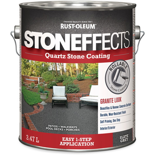 Stoneffects Quartz Stone Coating, 3.78 L, Water-Based, Textured, Grey Southpoint Industrial Supply
