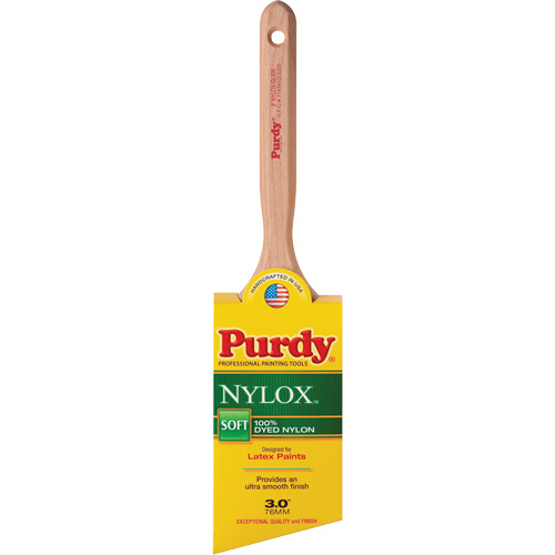 Nylox Glide Paint Brush, Nylon, Wood Handle, 3" Width Southpoint Industrial Supply