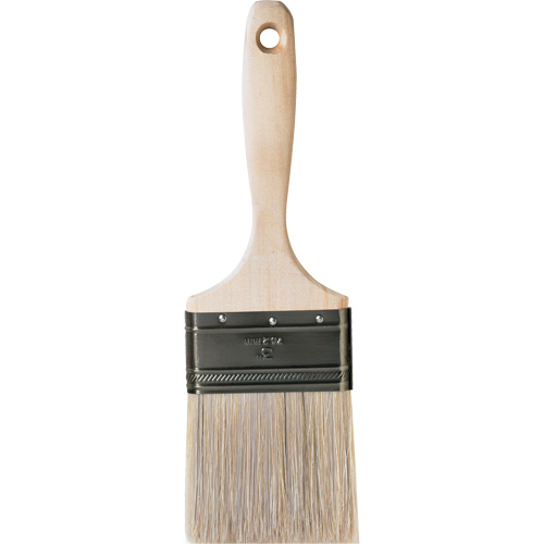 Pinceau pour murs et moulures One Coat, Soie blanche, Manche Bois, Largeur de 3" Southpoint Industrial Supply