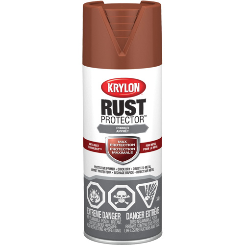 Peinture &agrave; &eacute;mail Rust Protector, Appr&ecirc;t oxyde rouge, Tr&egrave;s mat, 12 oz, Canette a&eacute;rosol Southpoint Industrial Supply