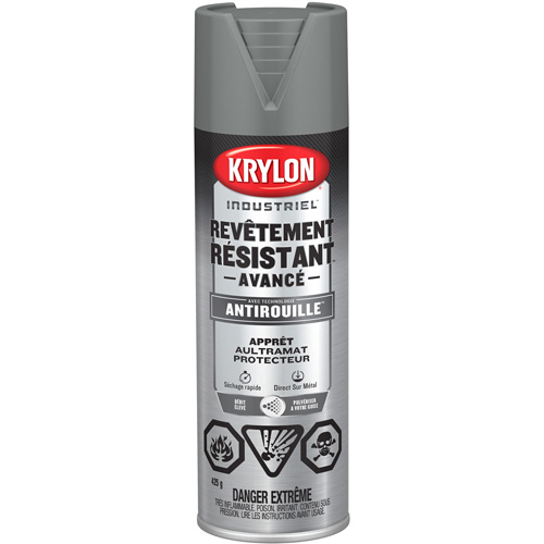 Tough Coat&reg; Advanced Paint with Rust Barrier Technology, Grey Primer, Ultra-Flat, 425 g, Aerosol Can Southpoint Industrial Supply