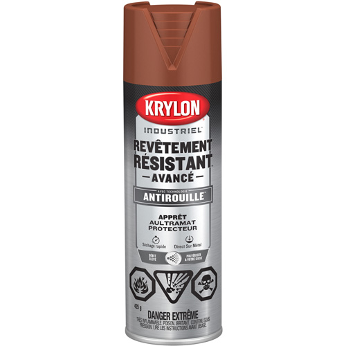 Tough Coat&reg; Advanced Paint with Rust Barrier Technology, Red Oxide Primer, Ultra-Flat, 425 g, Aerosol Can Southpoint Industrial Supply