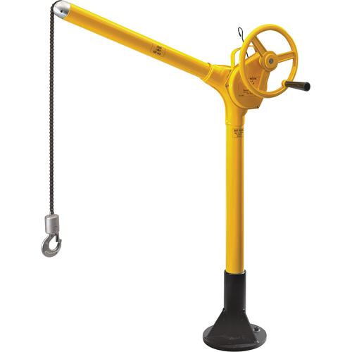 Tall Industrial Lifting Device with Bolt-Down Base, 500 lbs. (0.25 tons) Capacity Southpoint Industrial Supply