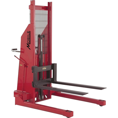 Hydraulic Stacker, Electric Operated, 1500 lbs. Capacity, 80" Max Lift Southpoint Industrial Supply
