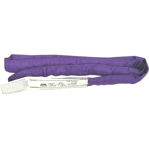 Round Slings, Purple, 2" W x 4' L, 3000 lbs. Vertical Load Southpoint Industrial Supply
