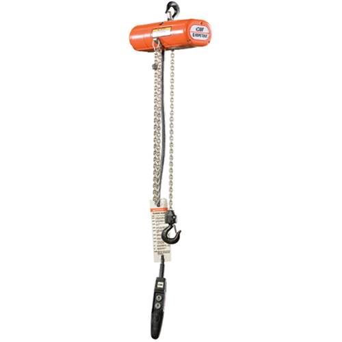 Palans &eacute;lectriques ShopStar, Lev&eacute;e 10', Capacit&eacute; 250 lb (0,125 tonne), 16 pi/min Southpoint Industrial Supply