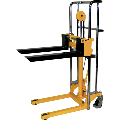 Hydraulic Fork Lift Stacker - VL47, Foot Pump Operated, 880 lbs. Capacity, 47" Max Lift Southpoint Industrial Supply