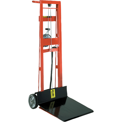 Platform Lift Stacker , Hand Winch Operated, 750 lbs. Capacity, 40" Max Lift Southpoint Industrial Supply