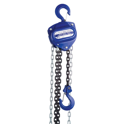 Chain Hoist, 10' Lift, 2000 lbs. (1 tons) Capacity, Load Chain Grade 80 Chain Southpoint Industrial Supply