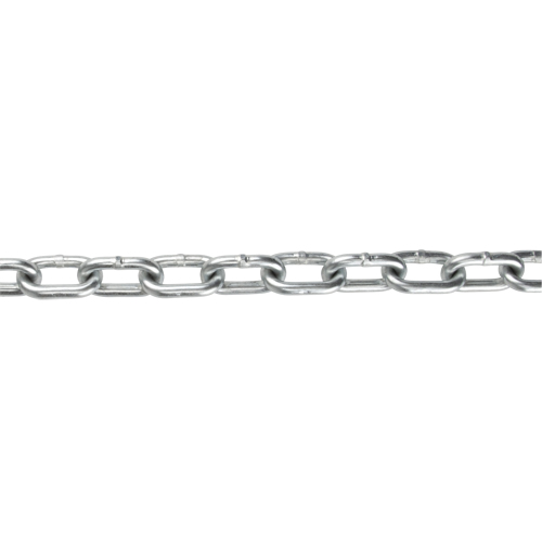 Straight Link Chain, Low Carbon Steel, 3/8" x 63' (19.2 m) L, Grade 30, 2650 lbs. (1.325 tons) Load Capacity Southpoint Industrial Supply