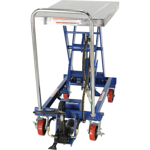Pneumatic Hydraulic Scissor Lift Table, Steel, 32-1/2" L x 19-3/4" W, 1000 lbs. Cap. Southpoint Industrial Supply