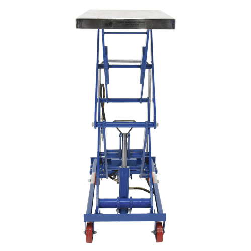 Pneumatic Hydraulic Scissor Lift Table, Steel, 35-1/2" L x 20" W, 800 lbs. Cap. Southpoint Industrial Supply