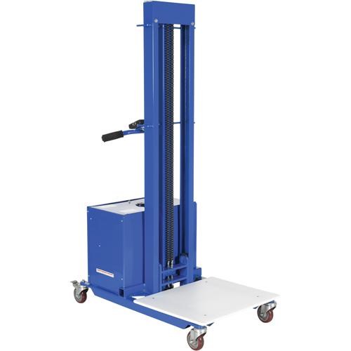 Quick Lift Stacker, Electric Operated, 400 lbs. Capacity, 72" Max Lift Southpoint Industrial Supply