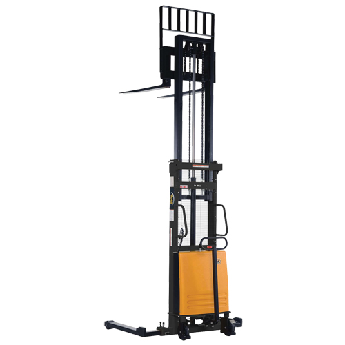 Fork Lift Stacker, Electric Operated, 2000 lbs. Capacity, 118" Max Lift Southpoint Industrial Supply