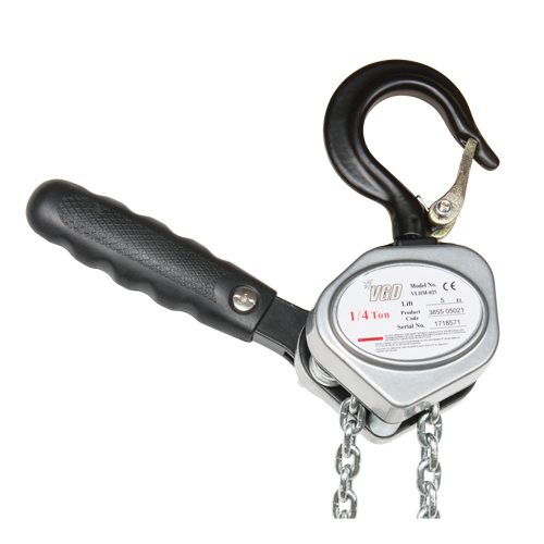 Mini Lever Hoist, 5' Lift, 1100 lbs. (0.55 tons) Capacity, Zinc Plated Chain Southpoint Industrial Supply
