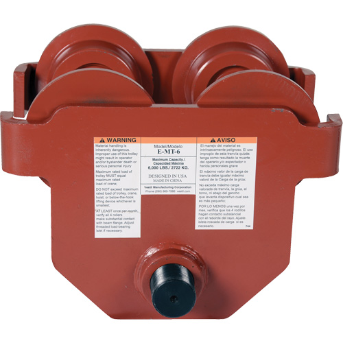 Low Profile Manual Trolley, 6000 lbs. (3 tons) Southpoint Industrial Supply