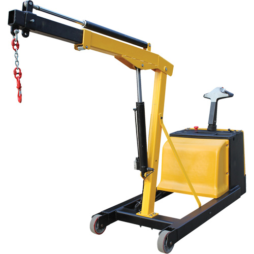 Electric Powered Floor Crane, 8.8' Lift, 1500 lbs. (0.75 tons), 44-1/4" Arm, 62-1/4" H Southpoint Industrial Supply
