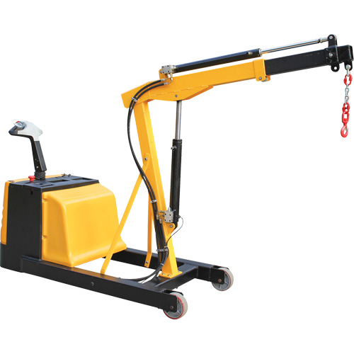 Electric Powered Floor Crane, 8.8' Lift, 1500 lbs. (0.75 tons), 44-1/4" Arm, 62-1/4" H Southpoint Industrial Supply