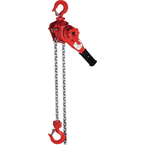 Palan &agrave; levier de s&eacute;rie Super VQ, Lev&eacute;e 5', Cabacit&eacute; 2200 lb (1,1 tonne), Chaîne en Alliage calibre 100 Southpoint Industrial Supply