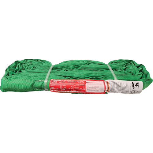 Polyester Round Sling, Green, 12' L, 6000 lbs. Vertical Load Southpoint Industrial Supply