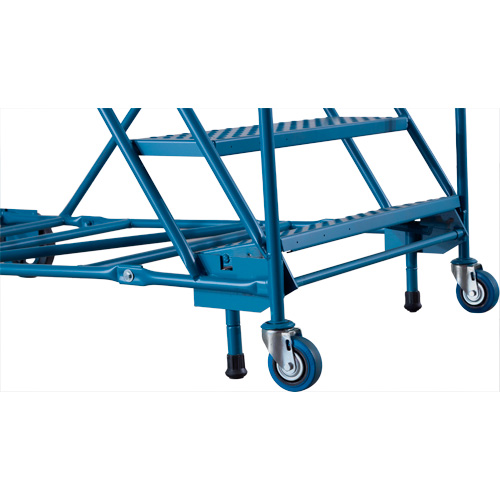 CSA-Certified Rolling Step Ladder with Locking Step, 16 Steps, 30" Step Width, 144" Platform Height, Steel Southpoint Industrial Supply