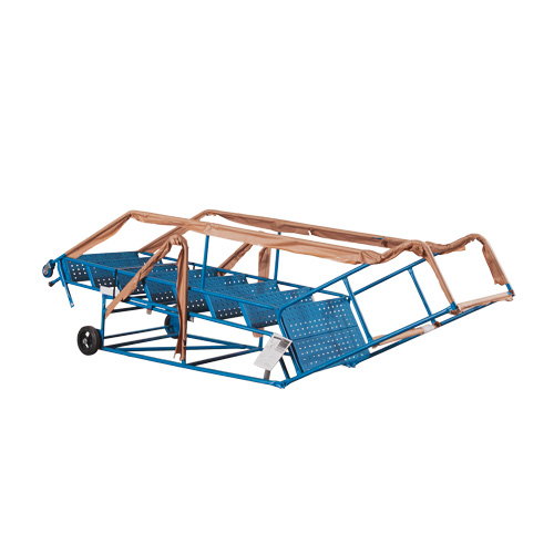 Escabeau roulant certifi&eacute; CSA avec marche verrouillable, 8 marches, Largeur de la marche 30", Hauteur de la plateforme 72", Acier Southpoint Industrial Supply
