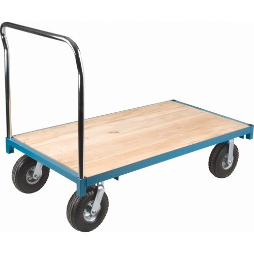 Heavy-Duty Platform Truck, 48" L x 24" W, 1200 lbs. Capacity, Pneumatic Casters Southpoint Industrial Supply