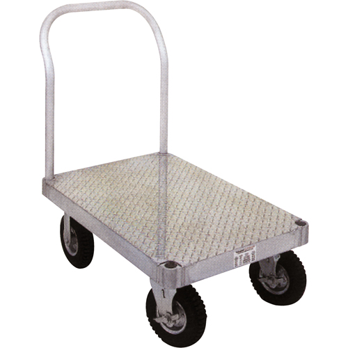 Diable en aluminium, 36" la x 72" lo, 2000 lb cap, Roues Caoutchouc Southpoint Industrial Supply